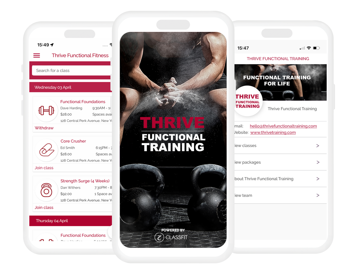 Branded Mobile Apps - Thrive Fitness copy