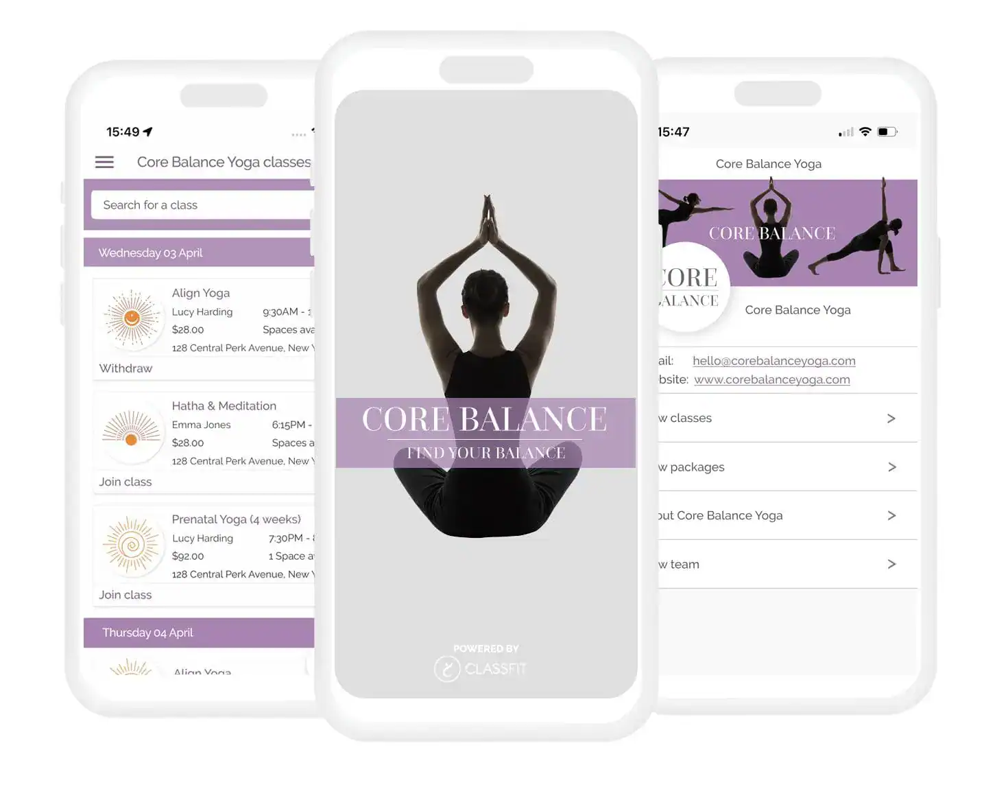 Branded mobile app · Core Balance